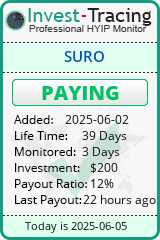 Monitored by Invest-Tracing.com HYIP Monitor-Invest-Tracing.com